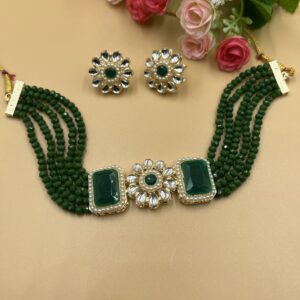 Raina Green Necklace