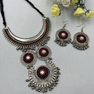 Afghan necklace Red